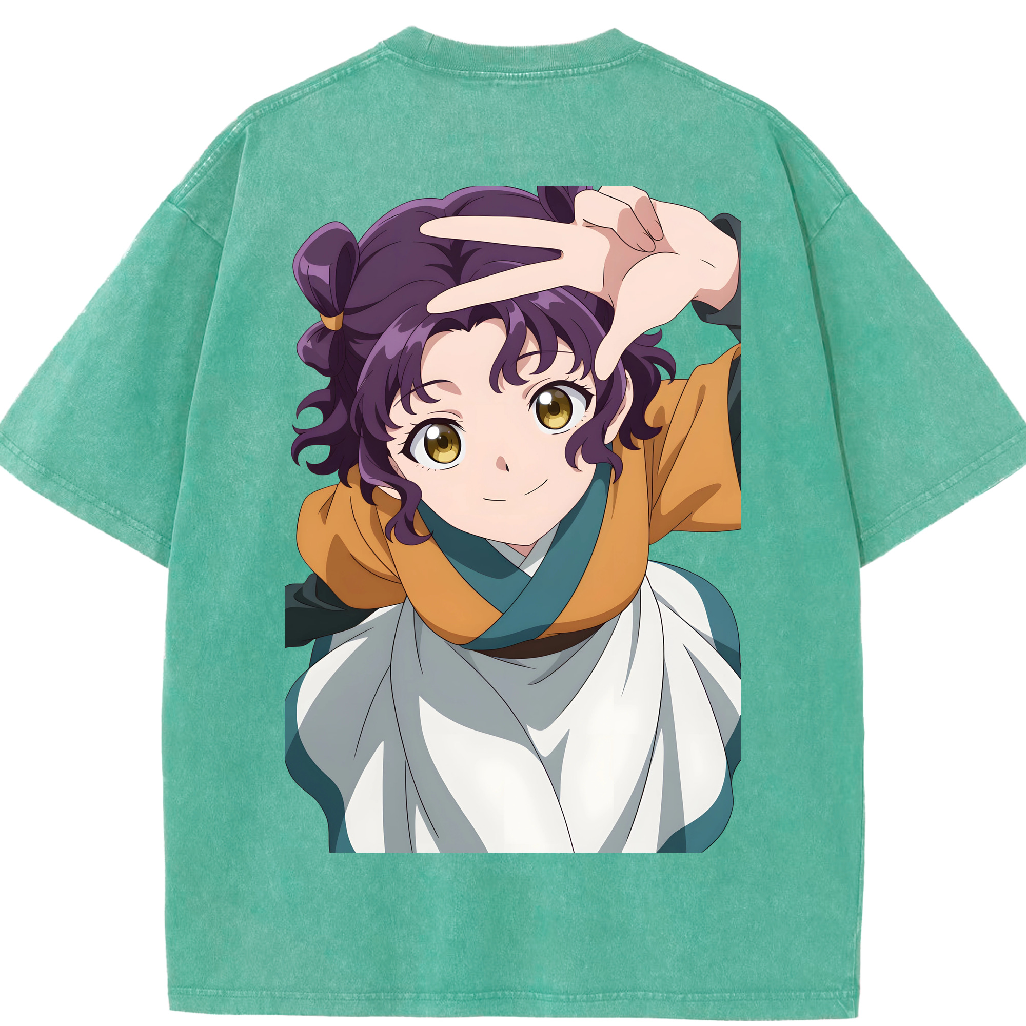 （画像用） 薬屋のひとりごと The Apothecary Diaries 綿100% ヴィンテージ風 半袖Tシャツ（背面プリント）